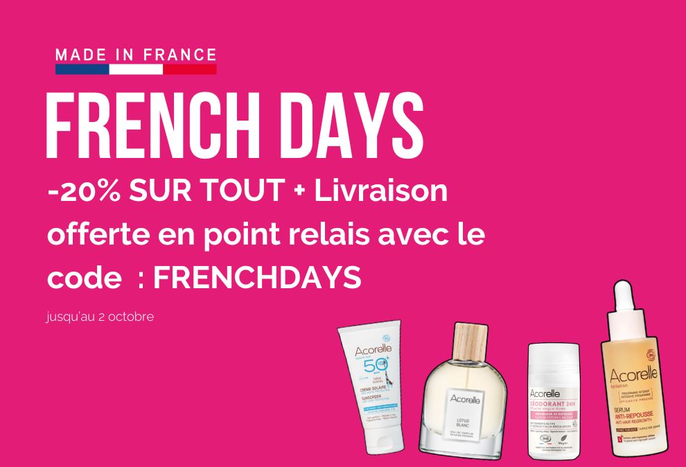 French Days et livraison offerte Acorelle 2023